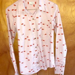 Anthropologie mouse print button down